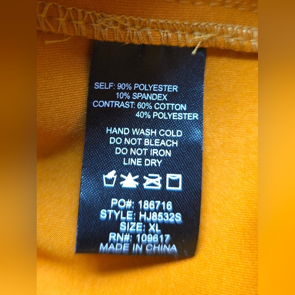 Shinestar Biker Jacket Yellow (Mustard) Faux Leather Style Women's Size XL - Picture 7 of 13